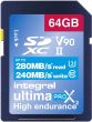 INTEGRAL SD 64 GB CL 10 V90 280MBS