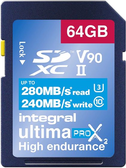 INTEGRAL SD 64 GB CL 10 V90 280MBS